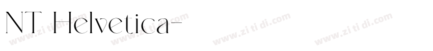 NT Helvetica字体转换